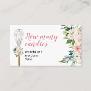 Carte D'accompagnement Bientôt emporté Combien de bonbons