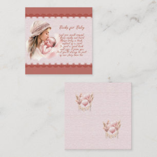 Carte D'accompagnement Bienvenue à un Baby Girl Shower Books for Baby