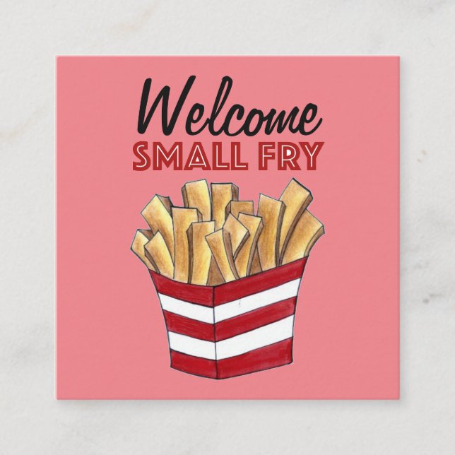 Carte D'accompagnement Bienvenue Petite frites Baby shower de fruits frai (Devant)