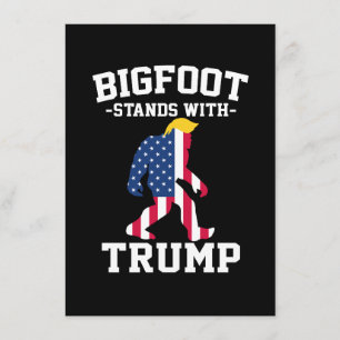 Carte D'accompagnement Bigfoot Se Déplace Avec Les Élections Trump De 202
