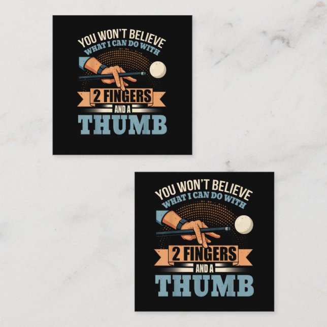 Carte D'accompagnement Billard drôle piscine (Devant / Derrière)