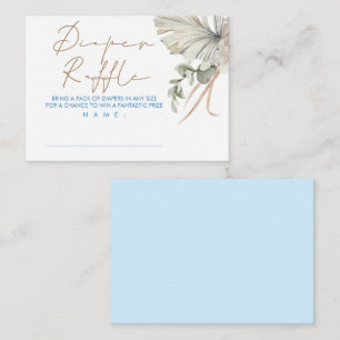 Carte D'accompagnement Billet Baby shower Brown Bleu Refroidisseur