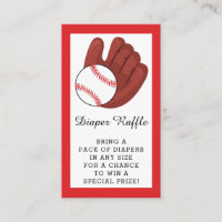 Billet Baby shower de baseball Garçons Reflets de 