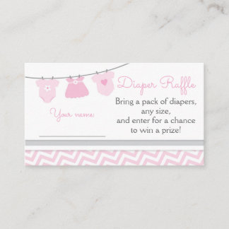 Carte D'accompagnement Billet Baby shower de lessive à linge