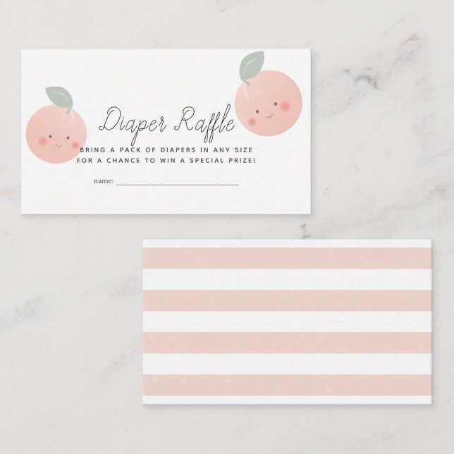 Carte D'accompagnement Billet Baby shower de poches et de crème (Devant / Derrière)