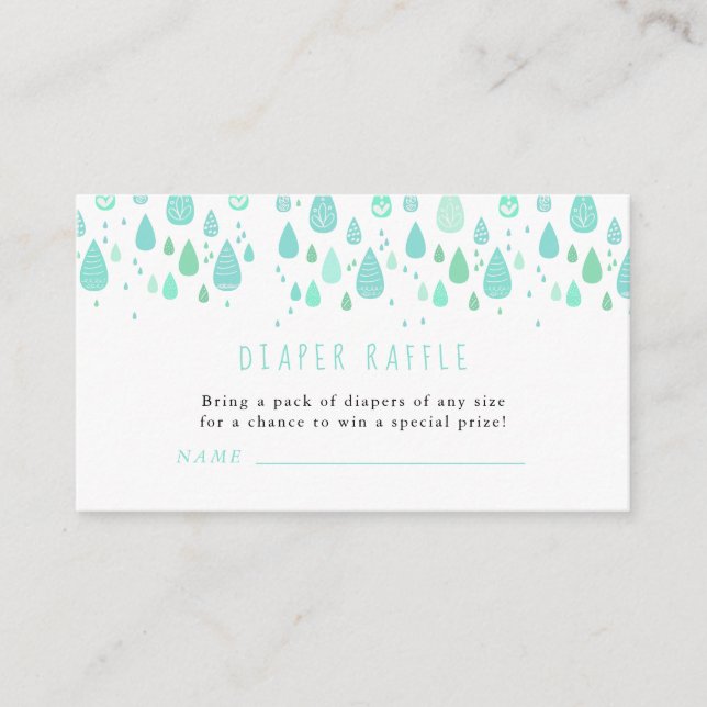 Carte D'accompagnement Billet baby shower raffle  ragoût (Devant)