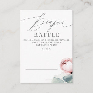 Carte D'accompagnement Billet Baby shower Rose Dusty