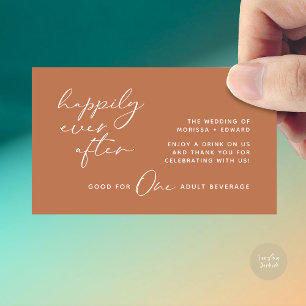 Carte D'accompagnement Billet boisson, Boissons pour adultes, Soirée de m