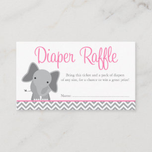 Carte D'accompagnement Billet chère Elephant couette rose pâle