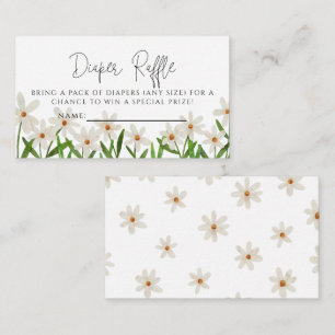 Carte D'accompagnement Billet Daisy Baby shower Daisy Raffle