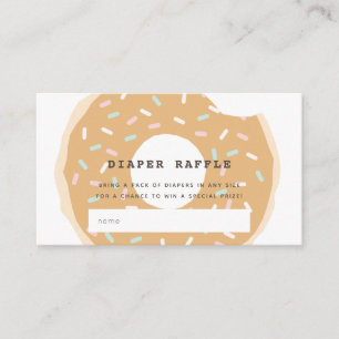 Carte D'accompagnement Billet de Baby shower de couches de caramel