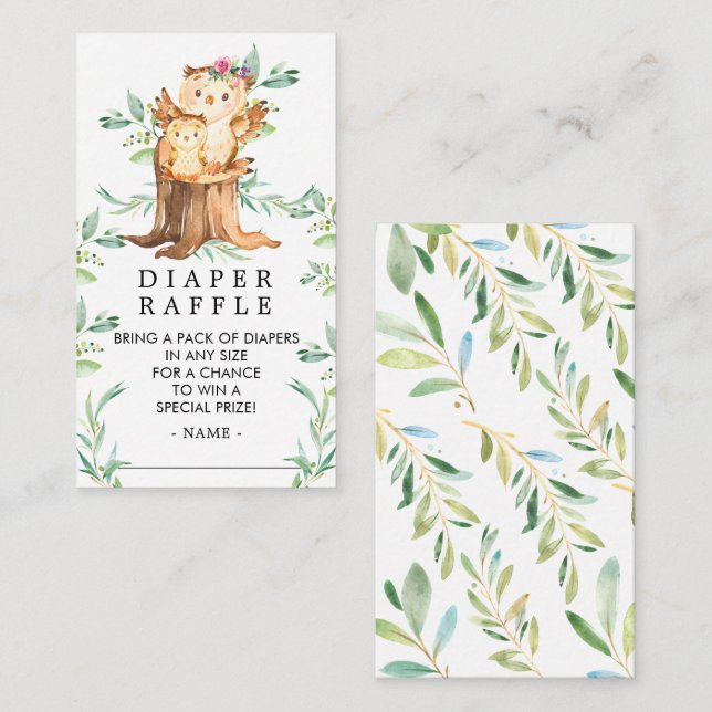 Carte D'accompagnement Billet de Baby shower de couches pour bébé et mama (Devant / Derrière)