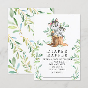 Carte D'accompagnement Billet de Baby shower de couches pour bébé et mama