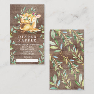 Carte D'accompagnement Billet de Baby shower de couches pour maman et béb