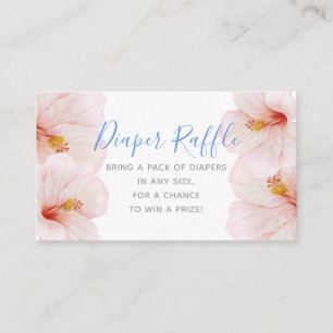 Carte D'accompagnement Billet de Baby shower de fraise Hibiscus