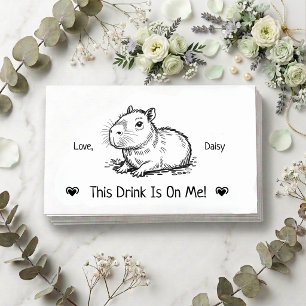 Carte D'accompagnement Billet de boisson de mariage personnalisé adorable