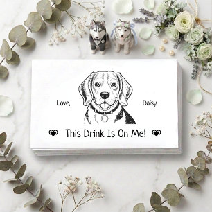 Carte D'accompagnement Billet de boisson de mariage personnalisé pour chi