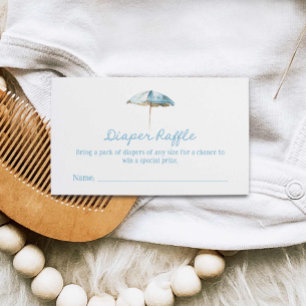 Carte D'accompagnement Billet de jeu de Baby shower de plongeur Beach Boy