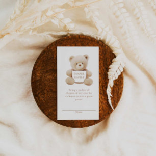 Carte D'accompagnement Billet de rabat à couches neutres selon le sexe de