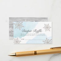 Billet de rabat à l'eau bleu Snowflakes