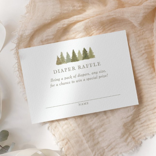 Carte D'accompagnement Billet de rabat au Baby shower de bois (Créateur téléchargé)