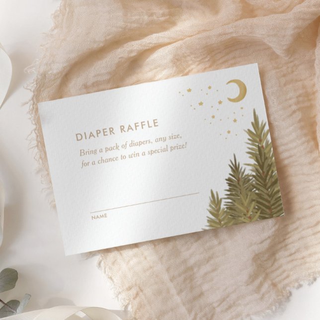 Carte D'accompagnement Billet de rabat au Baby shower de bois (Créateur téléchargé)