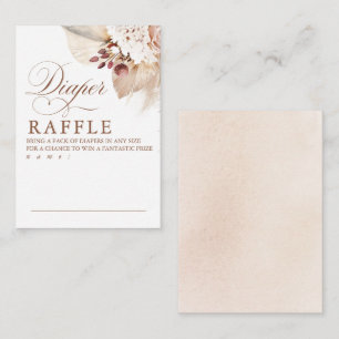 Carte D'accompagnement Billet de rabat au Baby shower de feuillage exotiq