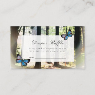 Carte D'accompagnement Billet de rabat au Baby shower forestier enchâssé