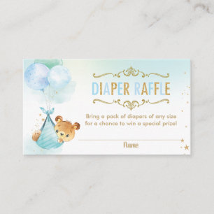 Carte D'accompagnement Billet de rabat Baby shower de ballons d'ours