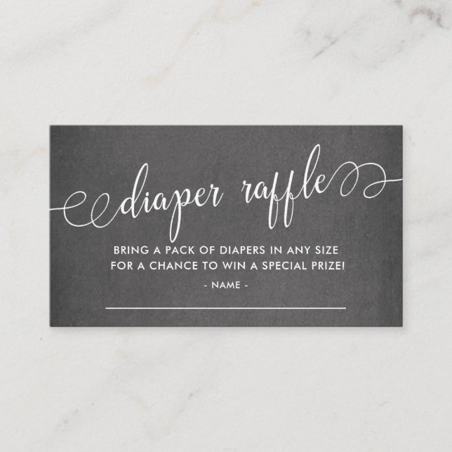 Carte D'accompagnement Billet de rabat Baby shower de tableau noir (Devant)