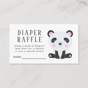 Carte D'accompagnement Billet de rabat Baby shower Panda Cute