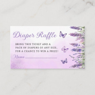 Carte D'accompagnement Billet de rabat Baby shower papillon Boho