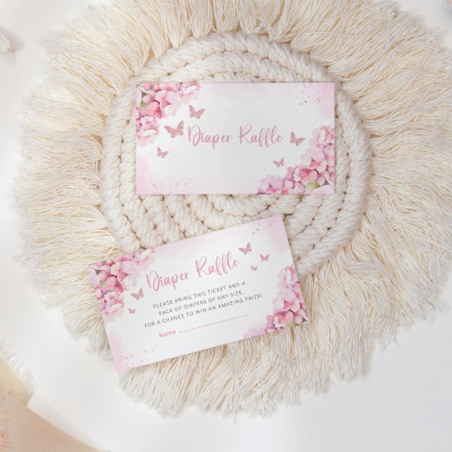 Carte D'accompagnement Billet de rabat Baby shower Papillon mou (Créateur téléchargé)