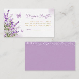 Carte D'accompagnement Billet de rabat Baby shower Papillon mou