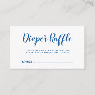 Carte D'accompagnement Billet de rabat Bright Blue Polka Point