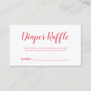 Carte D'accompagnement Billet de rabat Coral rose Polka point