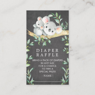 Carte D'accompagnement Billet de rabat de Baby shower de l'ours Koala