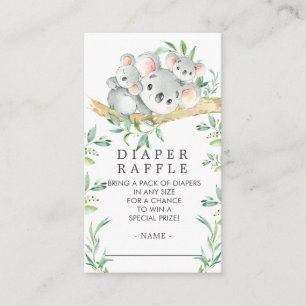 Carte D'accompagnement Billet de rabat de Baby shower de l'ours Koala