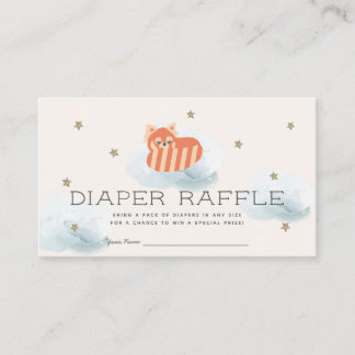 Carte D'accompagnement Billet de rabat de Baby shower Red Panda