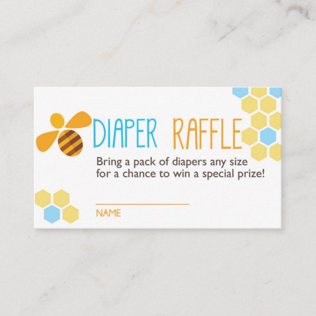 Carte D'accompagnement Billet de rabat de la couche d'abeille bleue (Devant)