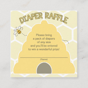 Carte D'accompagnement Billet de rabat de la couche d'abeille pour Baby s