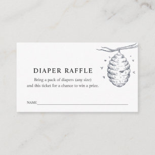 Carte D'accompagnement Billet de rabat de la couche d'abeille pour Baby s