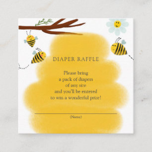 Carte D'accompagnement Billet de rabat de la couche d'abeille pour Baby s