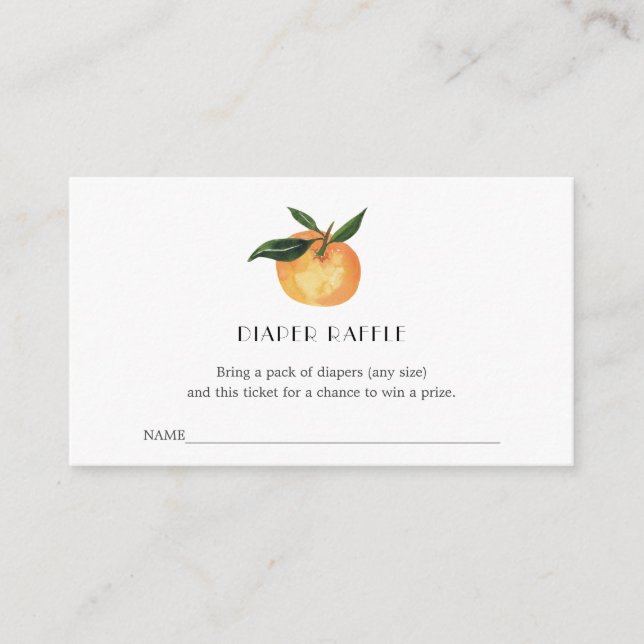 Carte D'accompagnement Billet de rabat Little Cutie Diaper pour Baby show (Devant)