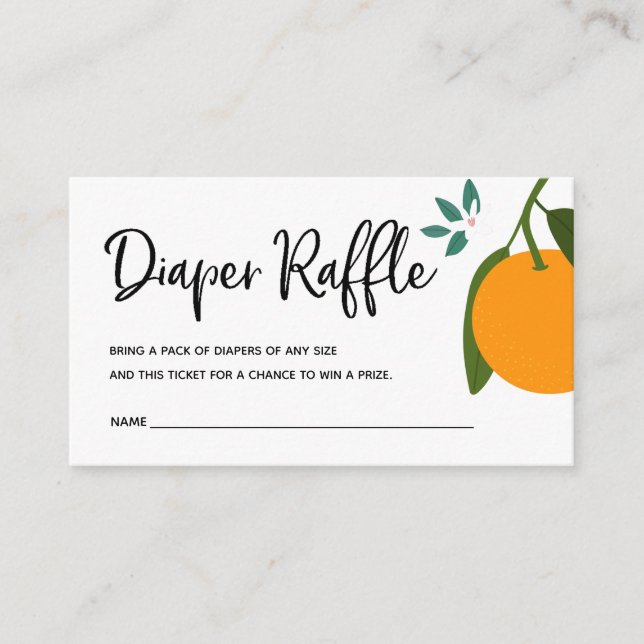 Carte D'accompagnement Billet de rabat Little Cutie Diaper pour Baby show (Devant)