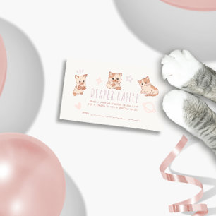 Carte D'accompagnement Billet de rabat pour chats de Baby shower Purr-fec
