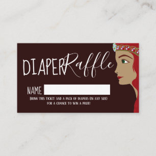 Carte D'accompagnement Billet de rabat Princess Red Baby shower