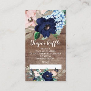 Carte D'accompagnement Billet de rabat Rustique Baby shower Floral
