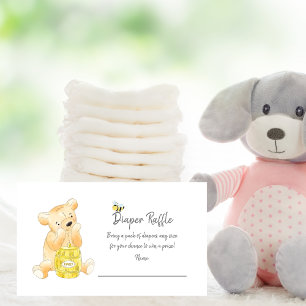 Carte D'accompagnement Billet de rabat Teddy Bear Miel Bee