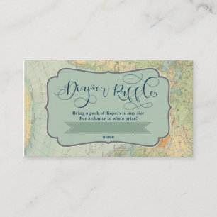 Carte D'accompagnement Billet de tombola de couche-culotte pour un baby